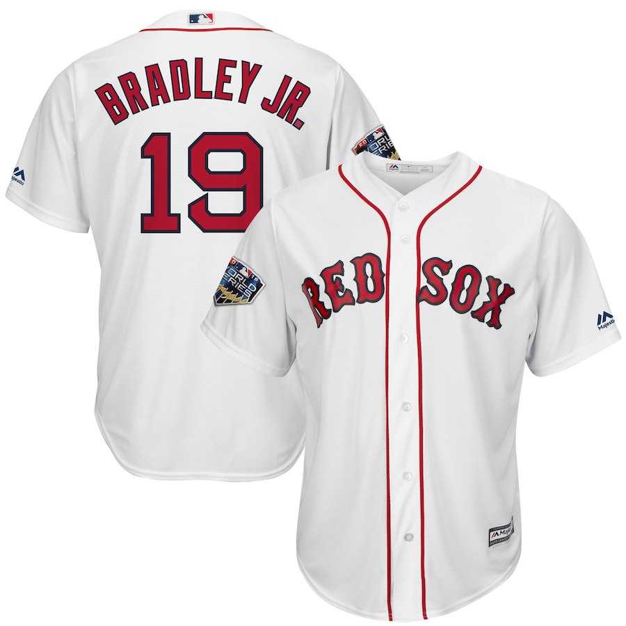Red Sox 19 Jackie Bradley Jr. White 2018 World Series Cool Base Player Jersey Dzhi,We sell and wholesale Red Sox 19 Jackie Bradley Jr. White 2018 World Series Cool Base Player Jersey Dzhi on line form chian!